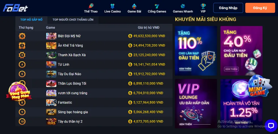 Tiền thưởng độc quyền af88 okvip